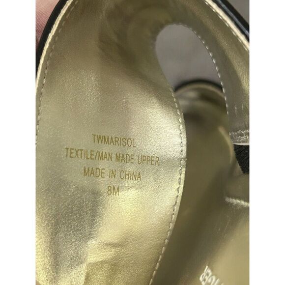 Tommy Hilfiger Wedge Marisol Sandals Womens Slip On Black Shoes Size 8 - Picture 5 of 5